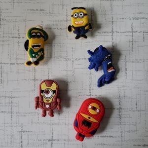 Minion Dispicable Me Croc Shoe Charms Jibbits